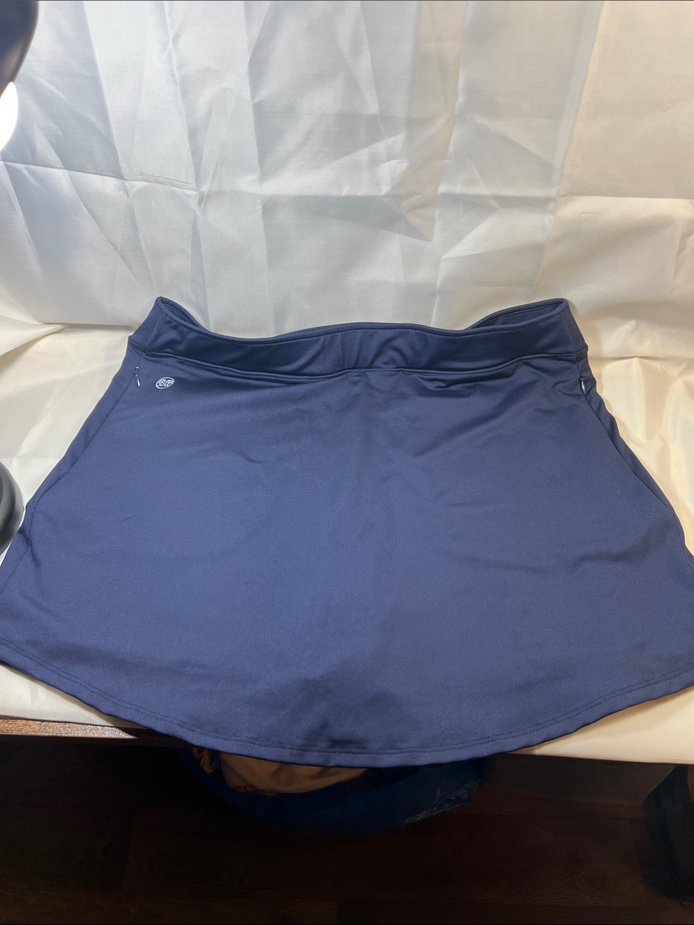 Athletic Navy Skater Skirt with Built-In Shorts